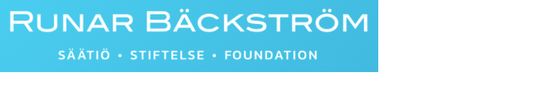 Runar Bäckströms stiftelse logo. Länk går till stiftelsens hemsida